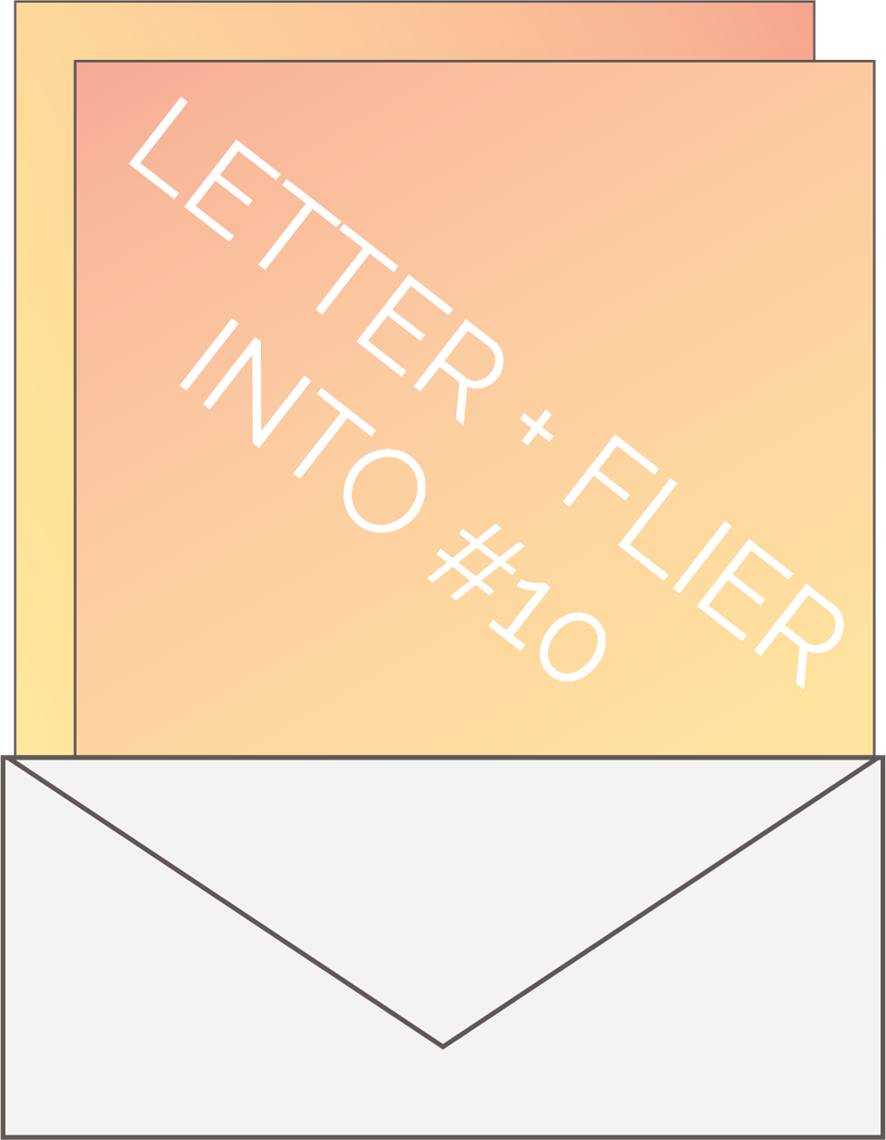 Show details for Sample Letter + Flyer, into #10 Envelope - Custom Product