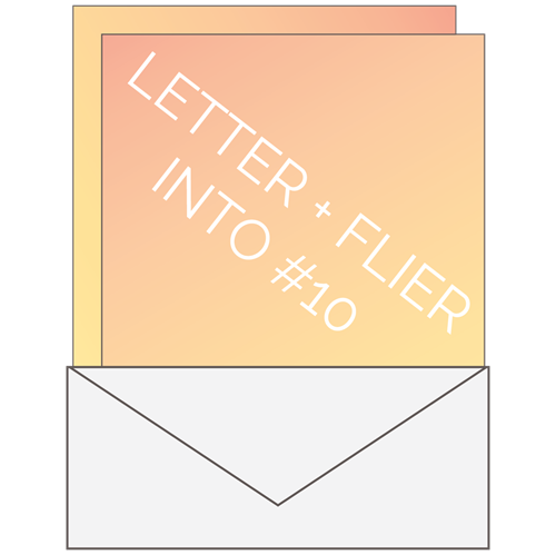 Show details for Sample Letter + Flyer, into #10 Envelope - Custom Product